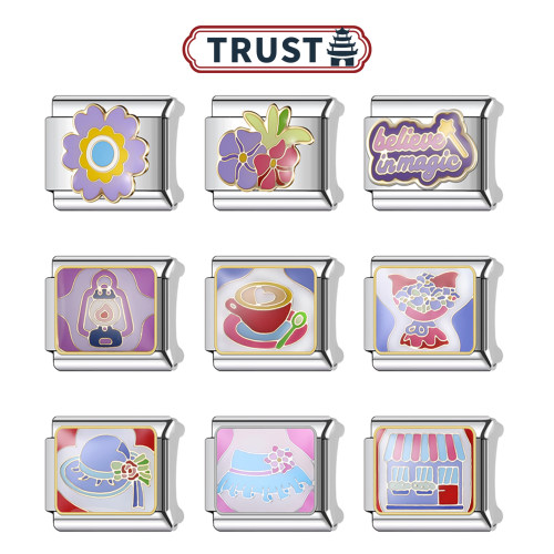 紫色法式魔法模块手链礼物
