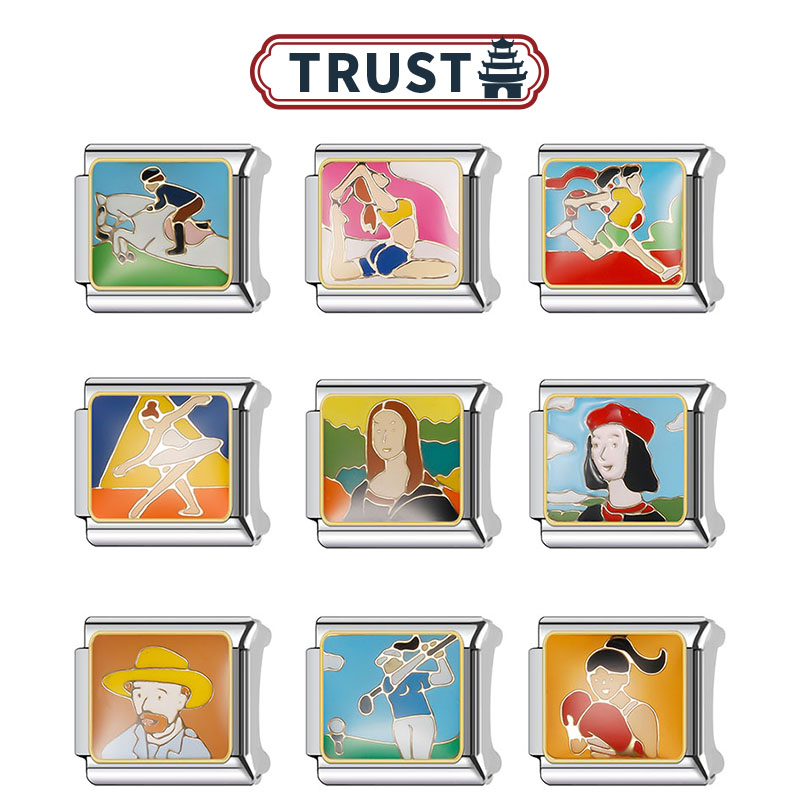 Trusta钛钢diy模块手链现货速发