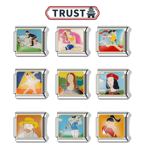 Trusta钛钢diy模块手链现货速发