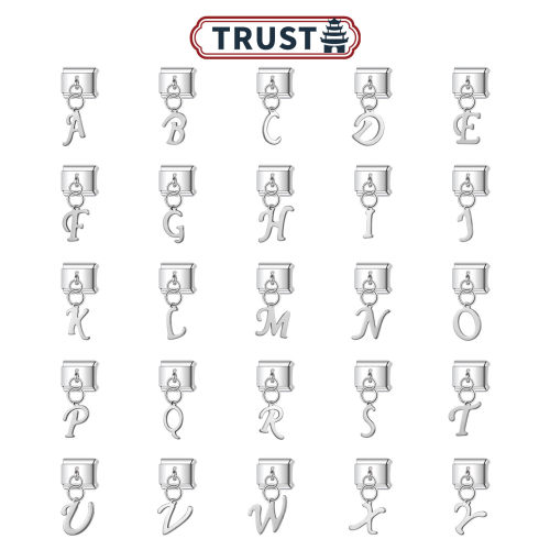 Trusta模块手链字母吊坠
