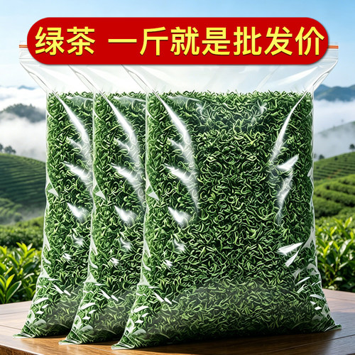 【批发茶】高山云雾绿茶毛尖茶浓香型2026新茶叶散装商用招待专用