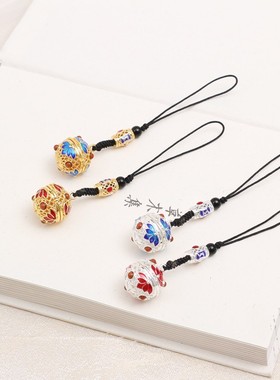 现货古风香囊发光景泰蓝汉服吊坠