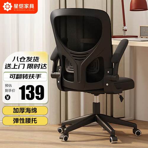 星恺(XINGKAI)电脑椅子办公椅电竞椅人体工学椅升降转椅 BG215全