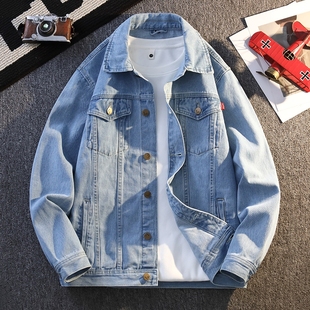 褂子 帅气百搭夹克青少年潮流宽松春秋款 牛仔外套男生春季 2025新款