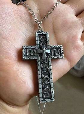 跨境新品美式潮流十字架吊坠