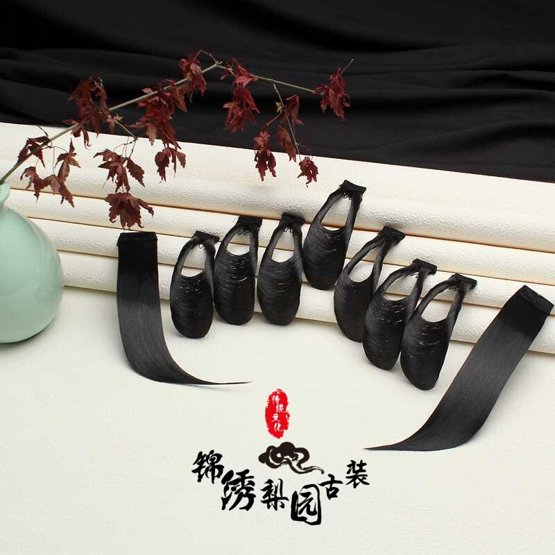 京越剧戏曲仿真发水鬓片子花旦古装舞蹈刘海贴片戏剧水鬓发片鬓角