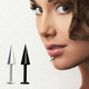 新款 钛钢防过敏尖头小恶魔唇钉人体穿刺饰品男女耳骨钉长杆嘴唇钉