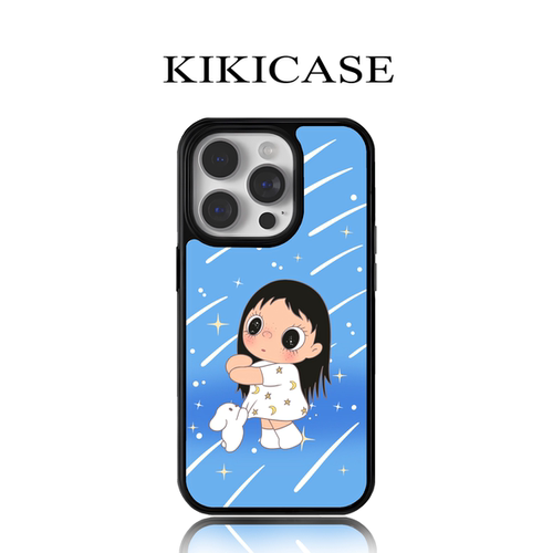 KIKICASE星空小玉yuy手机壳iPhone17/16ProMax三星S24一加13OPPOFindX8卡通插画甜妹同款高级感撞色全包耐刮