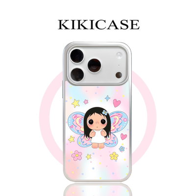 KIKICASE原创手机壳适用苹果16/15ProMax卡通华为Mate70/P70耐摔仙女小玉yuy原创设计甜妹高颜值网红渐变磁吸