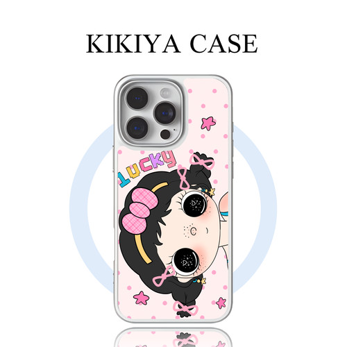 软萌Lucky小玉手机壳iPhone17/16Pro苹果15/14华为Mate80/P70小米14OPPOFindX8甜妹卡通全包防摔少女保护套