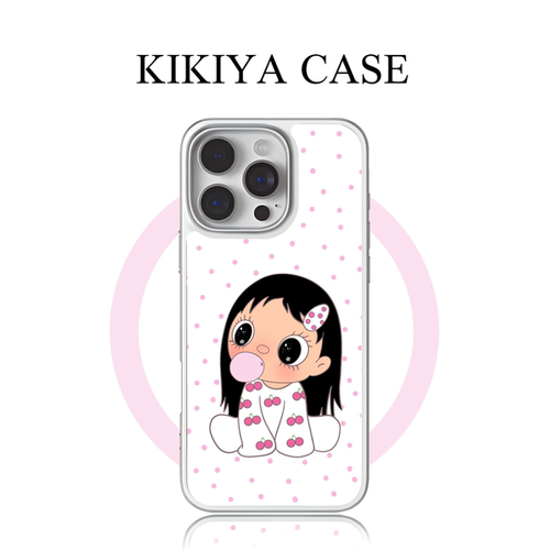 kikiya泡泡女孩小玉手机壳适用oppoReno16/15苹果17华为Mate70小米15防摔原创设计感高级感轻奢可爱风磁吸壳