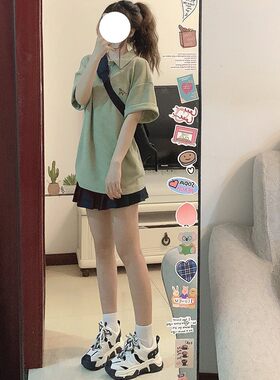 棉夏俏皮活泼辣妹炸街两件套装