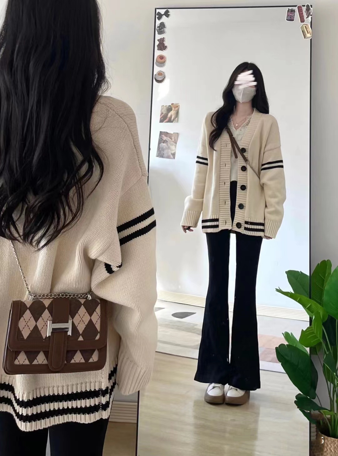 棉春秋冬高级感盐系穿搭两件套装