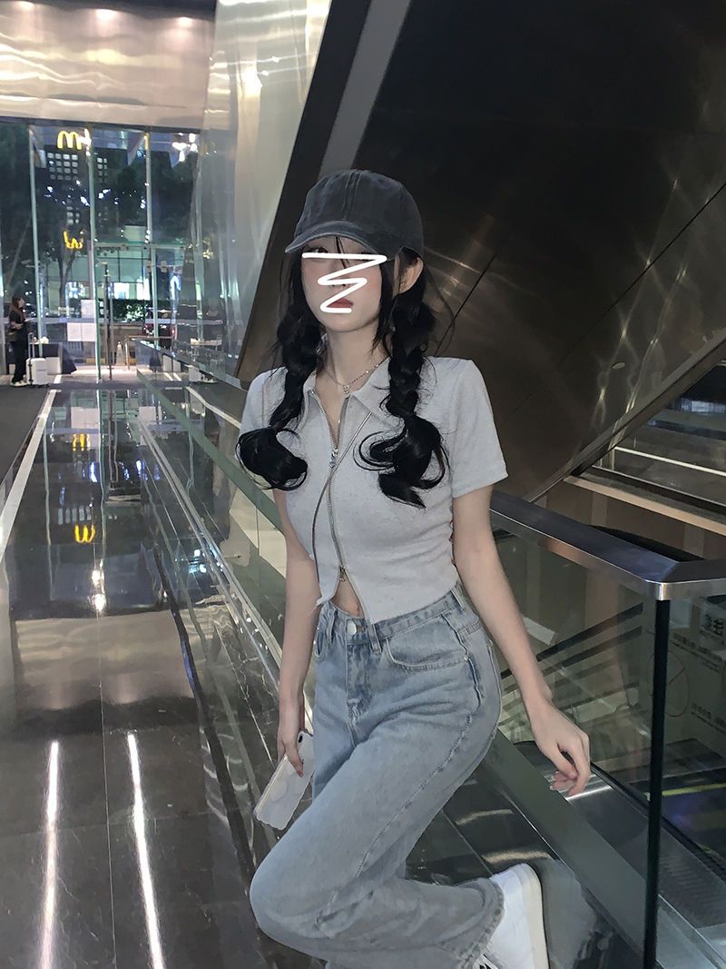 夏酷女孩小个子网红穿搭两件套装