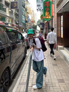 炸街时尚休闲牛仔裤御姐轻熟港风高级感套装女夏季新款2023两件套