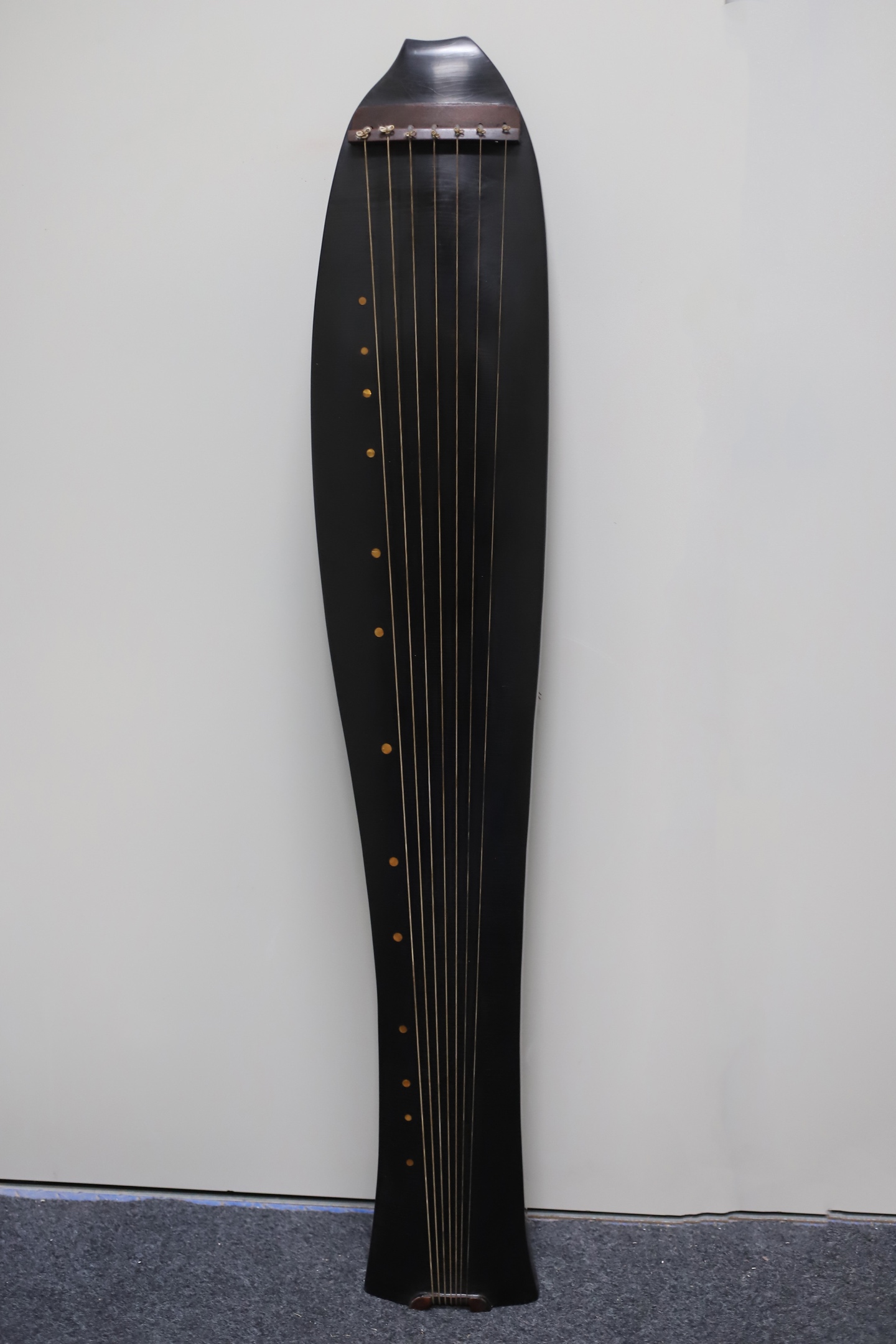 古琴老式古琴老物件收藏品古董珍藏木胎漆器镶点贝壳民族古琴乐器