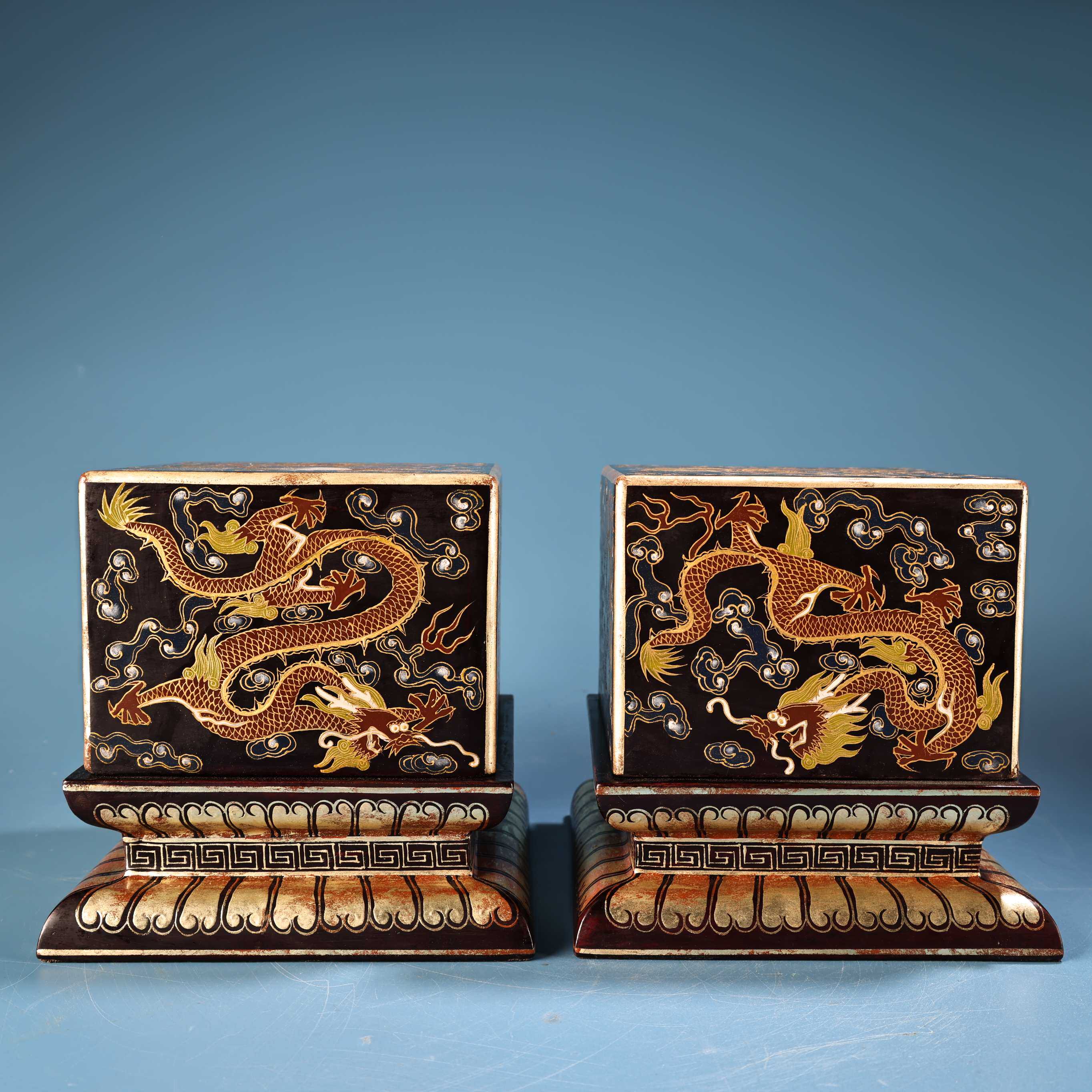 家居古玩古董收藏真品老物件珍品旧藏收纯手绘描金漆器盒子