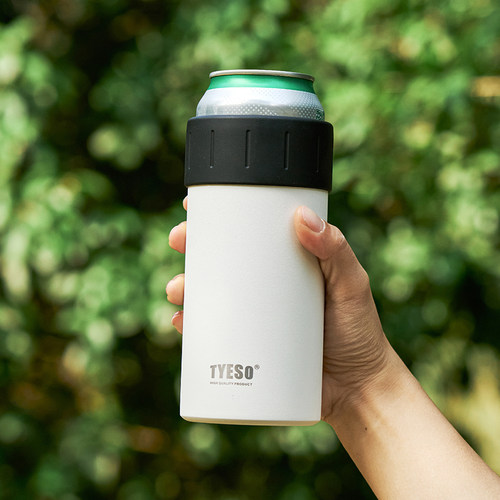 TYESO新品大容量夏季保冰保冷杯304不锈钢雪碧可乐饮料户外车载杯