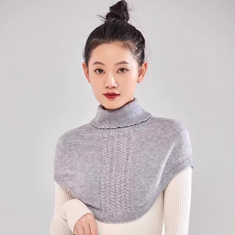 休闲高领针织假领子女套头围脖保暖护颈椎纯色针织围脖披肩,服饰配件/皮带/帽子/围巾,假领,淘宝优惠券,粉丝福利购,淘宝优惠卷