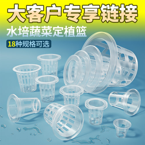 种植篮水培塑料圆形无土栽培器皿