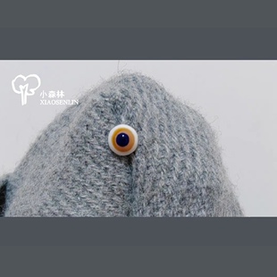 小森林◉泰迪熊ooak艺术家搞怪玻璃眼手工烧制关节玩偶抱偶怪物眼