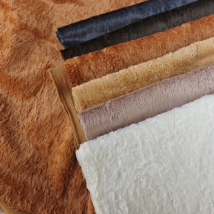 7mm艺术家泰迪顺滑蓬松熊粘胶布料 ooak关节玩偶顺滑黏胶布料