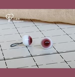 小森林◉ooak泰迪熊兔子眼 手工烧制关节玩偶艺术家抱偶搞怪玻璃眼