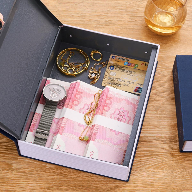 书本保险箱迷你小型带锁隐藏密码家用家庭防盗储物收纳盒子