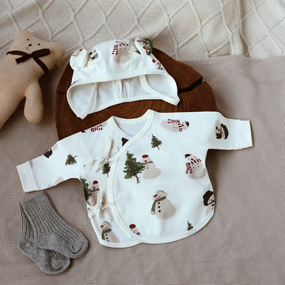 新生婴儿纯棉秋衣秋裤套装