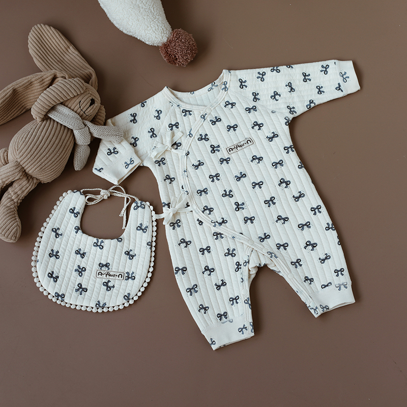 新生婴儿空气棉连体衣秋冬保暖