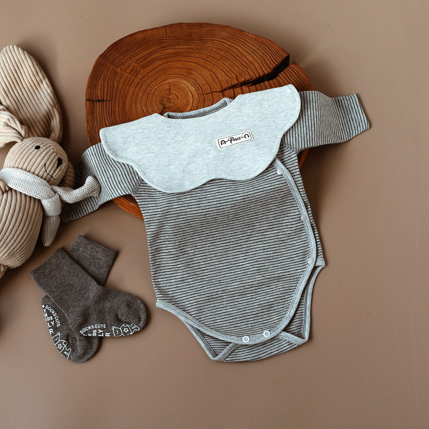 婴姿婴儿包屁衣春秋三角哈衣爬爬服全棉新生儿打底连体衣四季衣服