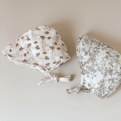 韩版婴儿帽子春夏纱布透气遮阳帽