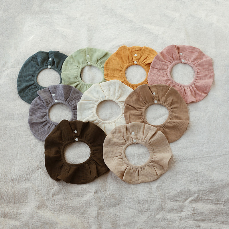 婴姿婴儿纯棉花瓣口水巾360度可旋转宝宝纱布口水巾新生儿围嘴,婴童用品,口水巾,淘宝优惠券,粉丝福利购,淘宝优惠卷