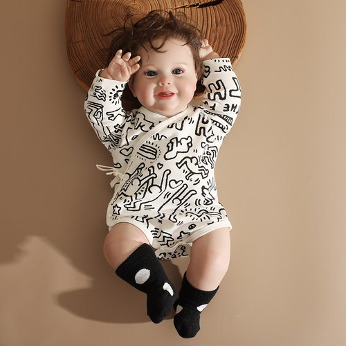 婴儿包屁衣春秋新生宝宝三角