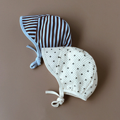 婴姿婴儿帽子春夏季 纯棉纱布透气遮阳帽小月龄宝宝外出防晒大檐帽