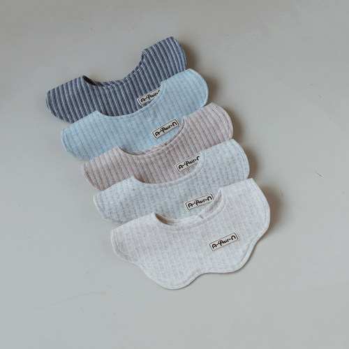 婴姿韩系花瓣口水巾双面吸水