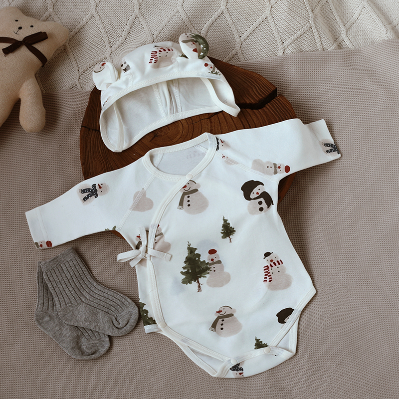 连体衣新生婴儿秋冬加厚外出