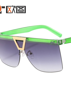 2023欧图新款连体炫彩太阳镜男女士跨境时尚装饰穿搭墨镜M460