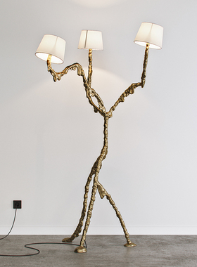 中山古镇展厅Ines edra全纯黄铜客厅卧室书房别墅落地灯摩登北欧