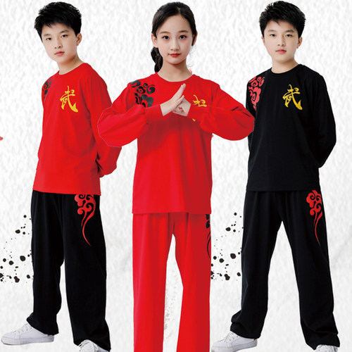 青少年女童中国功夫武术服