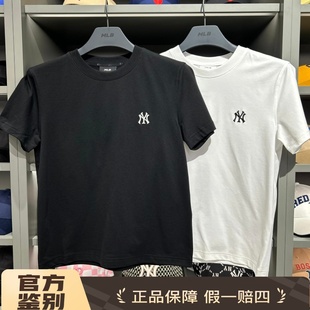 小标宽松休闲短袖 男女同款 T恤3ATSB0153 25年新款 MLB专柜正品