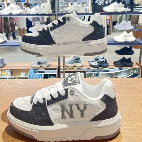 专柜正品MLB纽约洋基队老花满标厚底增高学长鞋休闲鞋3ASXE035N