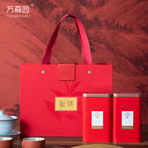 2026新款红色茶叶包装盒高档通用