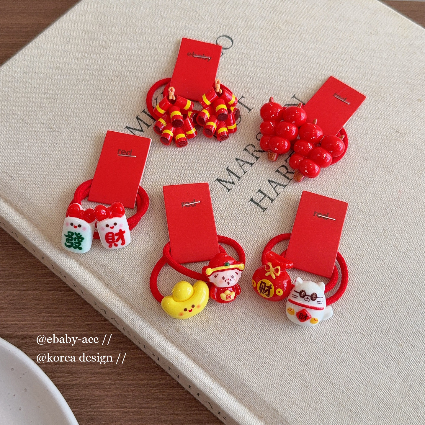 女童新年喜庆红色发圈卡通财神招财猫发饰可爱糖葫芦扎头发绳皮筋,童装/婴儿装/亲子装,发饰,淘宝优惠券,粉丝福利购,淘宝优惠卷