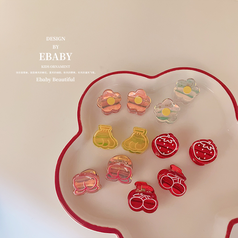 甜美可爱镭射鲨鱼夹发抓抓夹额头