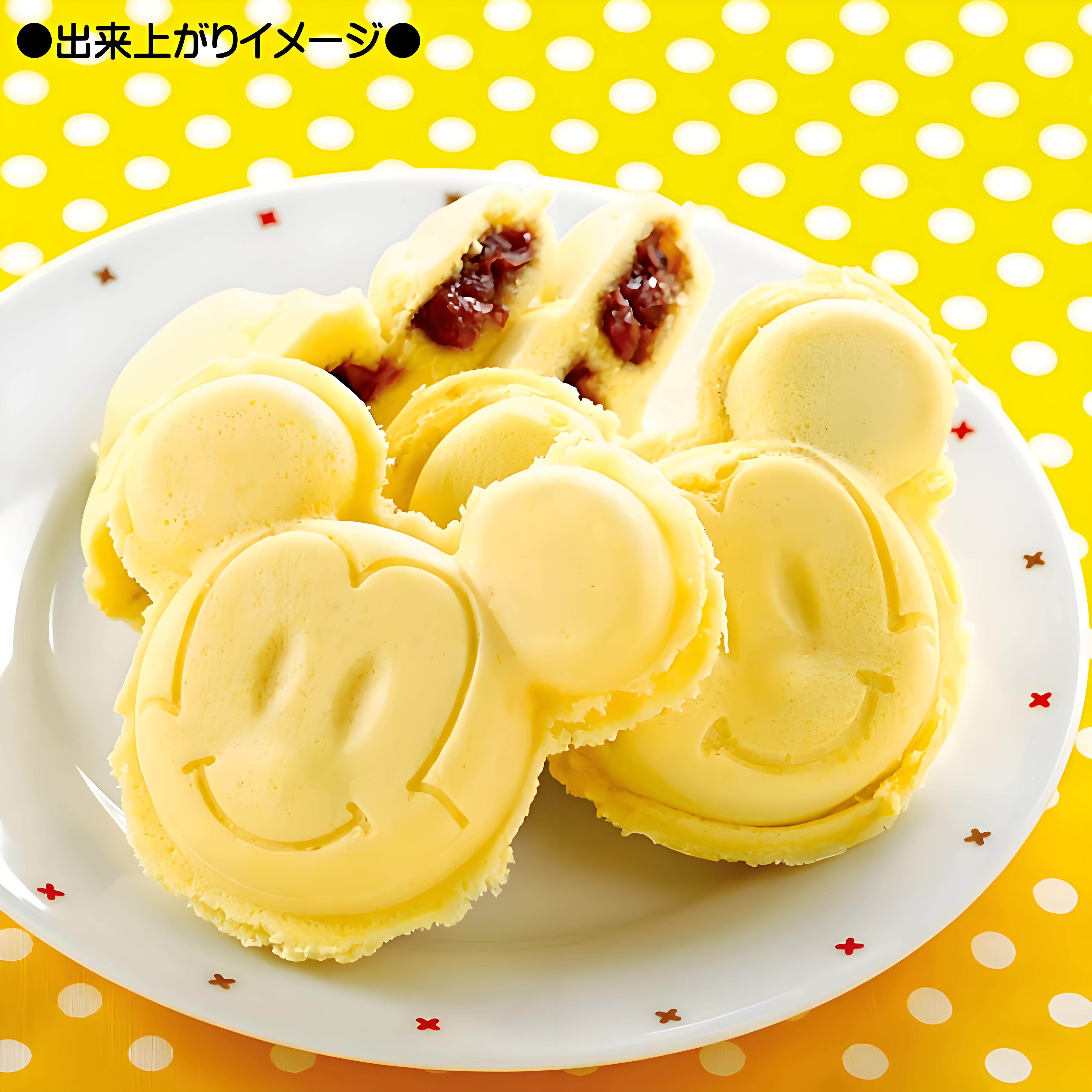 日本制可爱米奇hellokitty酱人形烧模具 微波炉松饼制作模具
