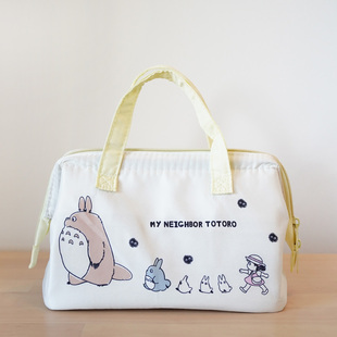 日单skater 行进时的龙猫保温饭盒袋 三明治便当包迷你学生早餐包