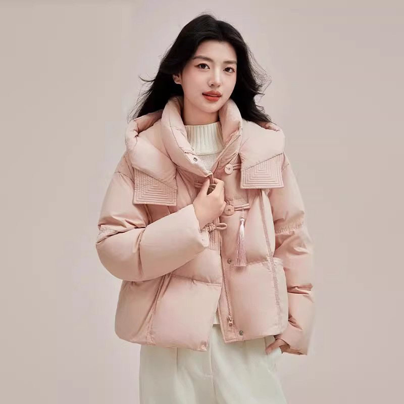 爆款新中式盘扣流苏棉服女冬季新款时尚宽松连帽短款加厚外套,女装/女士精品,棉衣/棉服,淘宝优惠券,粉丝福利购,淘宝优惠卷