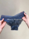 交叉V形蕾丝女士内裤 法式 纯欲 宝石蓝色好高级妩媚 逐渐沦陷了