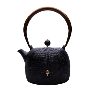 晋韵堂喜从天降铁壶铜盖纯手工壶鎏金泽州生铁矿煮茶壶煮水壶茶壶